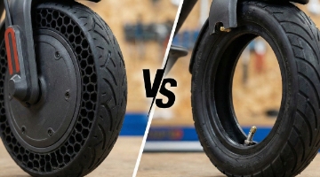 Solid vs. Pneumatic Scooter Tires: Comfort vs. No Flats