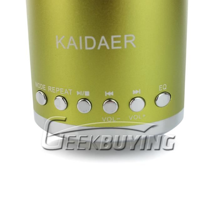 KD-MN02 Multi-functional Super Mini Audio Speaker Amplifier with TF USB Slot for PC Mobile Phone MP3 Player Green