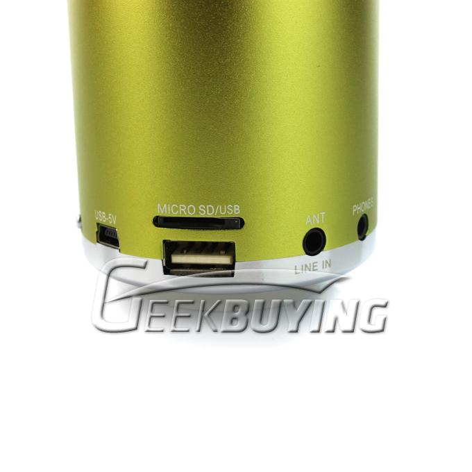 KD-MN02 Multi-functional Super Mini Audio Speaker Amplifier with TF USB Slot for PC Mobile Phone MP3 Player Green