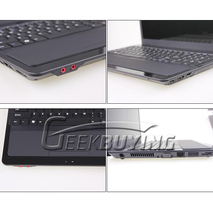 15.4 Inch WIN7 D25001.86GHZ Dual-Core RAM 2GB HDD160G Mini Netbook Laptop Tablet PC w/WiFi Camera  