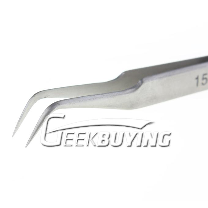 JLY Stainless Steel Precision Angled Tweezers 15A