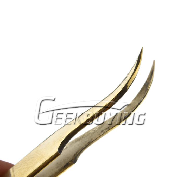 Golden LodeStar Anti-Static Curved Tips Tweezers 7SA