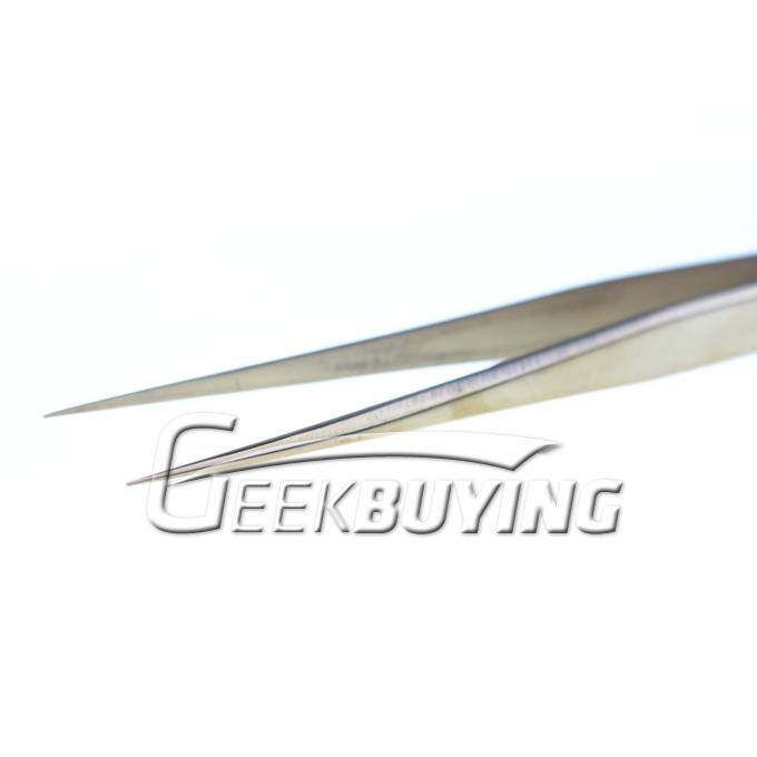 Swiss Pattern Gold-color Anti-static Straight Tweezers