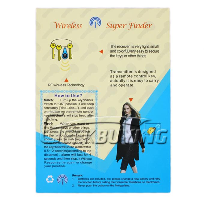 Brand New 1 to 2 Wireless Remote Control Electronic Key Finder Goods Finder Anti-lost Alarm Device