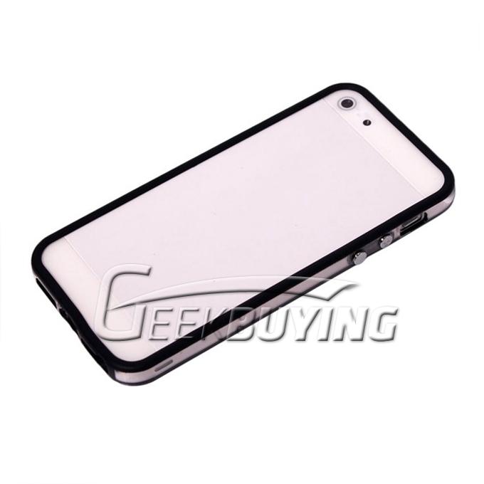 **US Stock** Protective Premium Bumper Frame Skin Case Cover with Plastic Side Buttons for iPhone 5