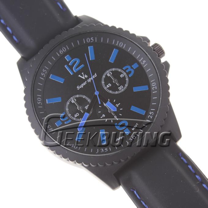 NEW Classic Stylish Silicon Strap Wrist Watch for Men Blue