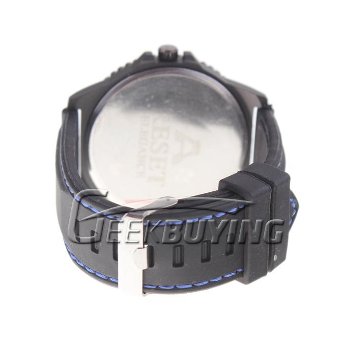 NEW Classic Stylish Silicon Strap Wrist Watch for Men Blue