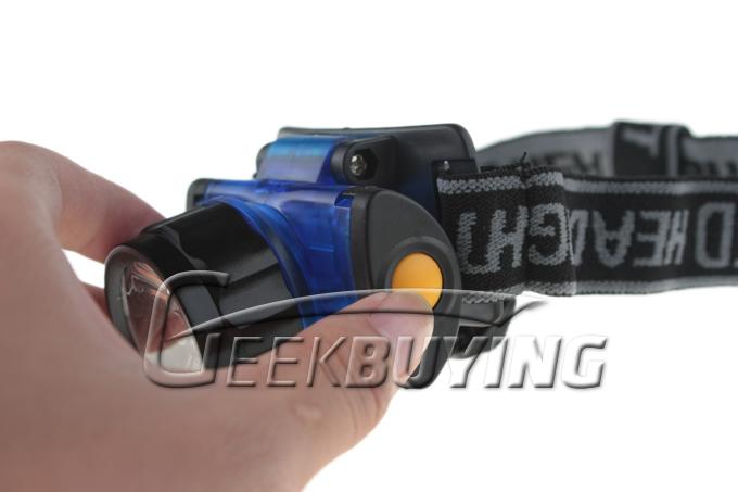 Retractable 3W 4.5V 170LM LED White Light Zoom Headlamp Headlight Black Blue 3 x AAA