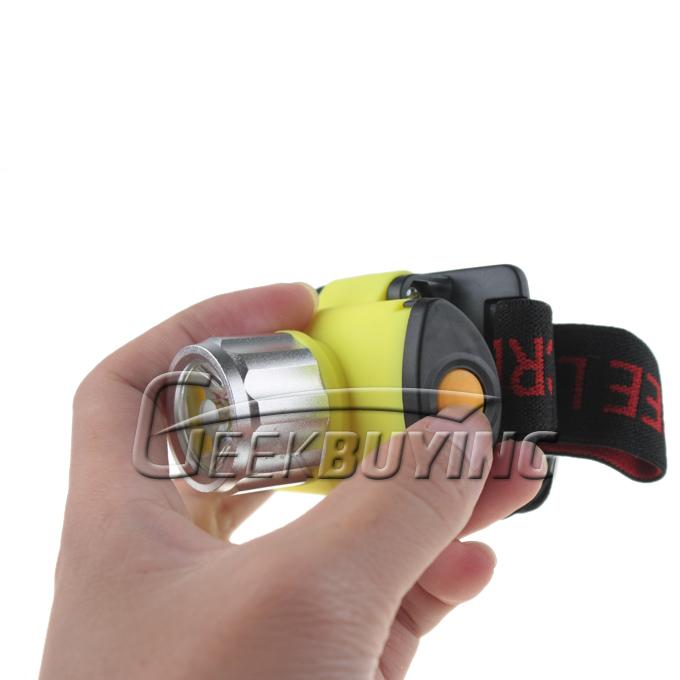 Retractable 4.5V 270LM LED White Light Zoom Headlamp Headlight Silver Yellow 3 x AAA