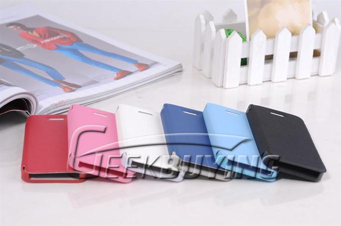 Brand New PU Protective Great Line Pattern Leather Case Cover For iPhone 5S 5 - Pink