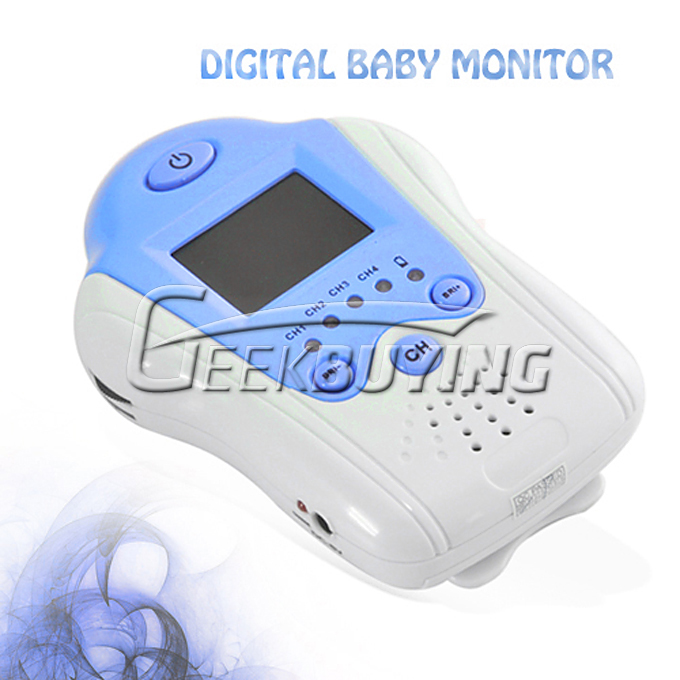 1.5 inch TFT LCD Flower Design Wireless Baby Monitor Camera with Night Vision and AV OUT - Blue