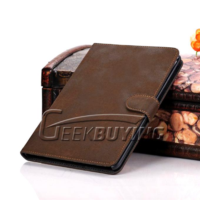 Brand New Protective Great Genuine Leather Case Cover For Apple iPad Mini - Coffee