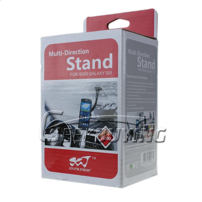General Lengthening Windshield Car Kit Mount Holder Stand For Galaxy S3 (i9300)