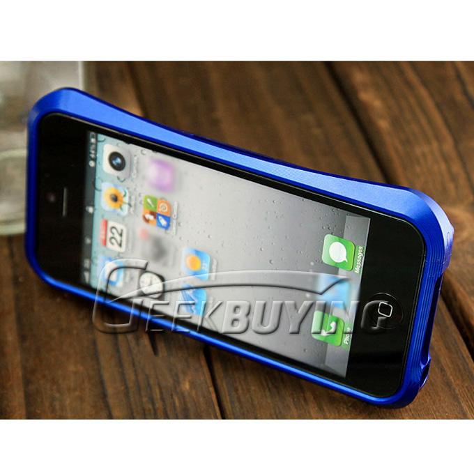 New Aluminum Metal Protective Frame Bumper Case Cover For iPhone 5S 5 - Blue