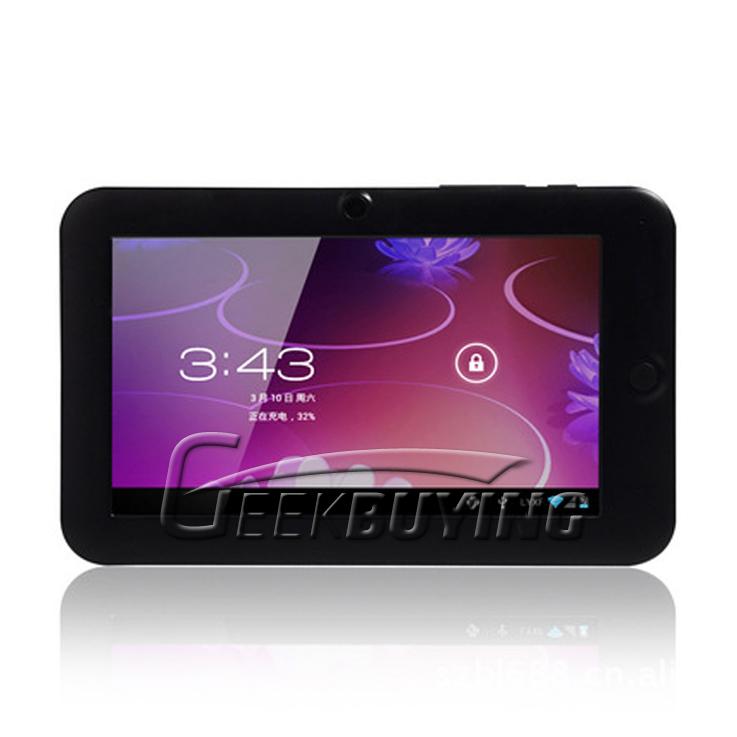 Actions ATM7013 1.2GHz Android 4.0 Tablet PC Capacitive Screen HDMI Black