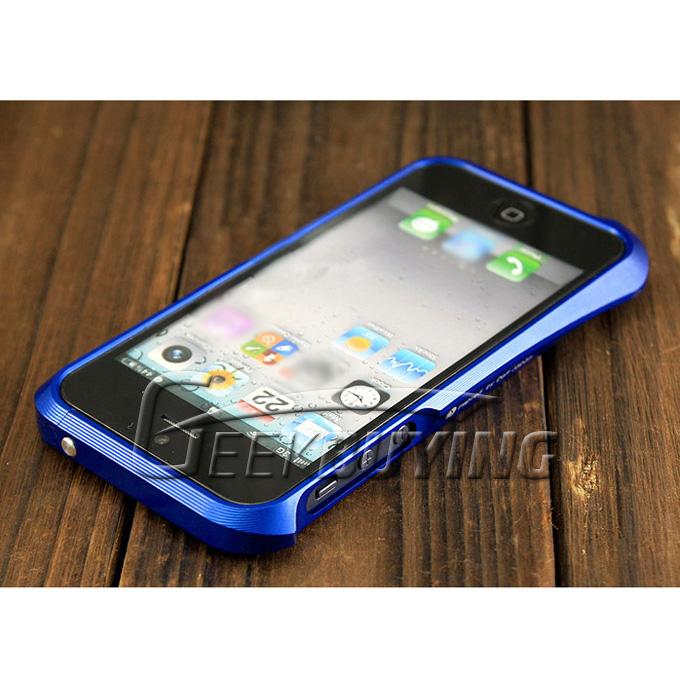 New Aluminum Metal Protective Frame Bumper Case Cover For iPhone 5S 5 - Blue