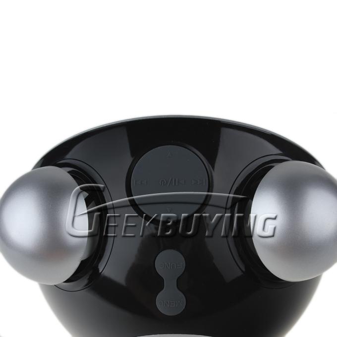 Portable Panda Alarm Clock Speaker for iPhone 4S/iPhone 5 with FM Radio Support Micro SD Card (black)