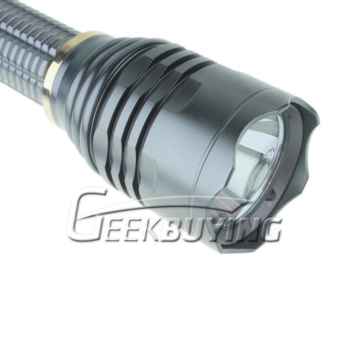 Cree XR-E Q5 250LM 5-Mode White Flashlight - Silver Grey