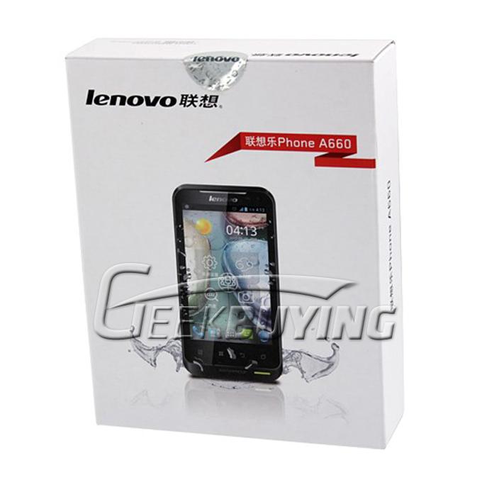 Lenovo LePhone A660 4.0 Inch MTK6577 Dual Core Waterproof Dustproof Shockproof Smart Phone Black