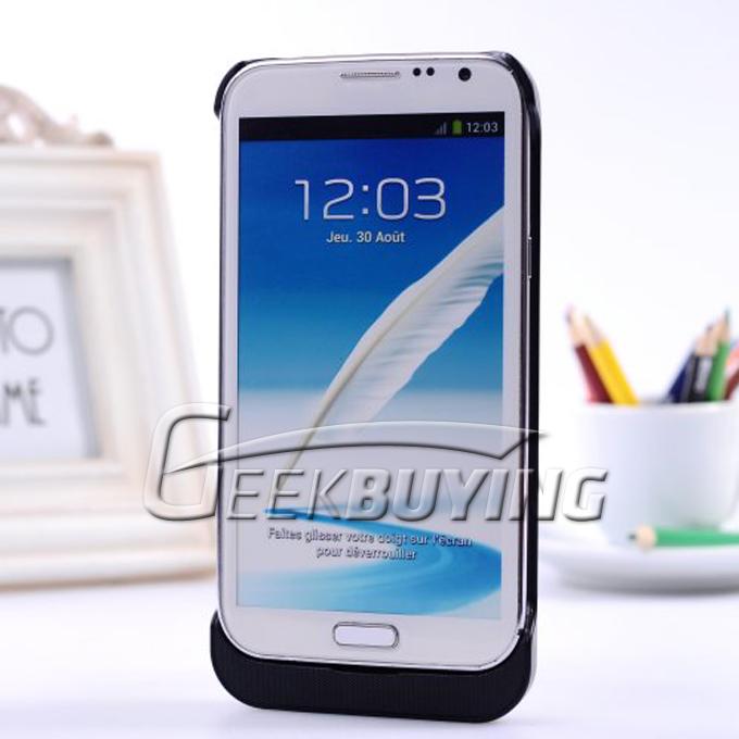 3600mAh Extended Backup Battery Case Cover for Samsung Galaxy Note 2 N7100 - Black