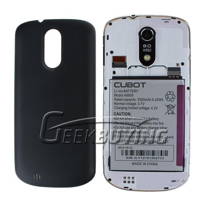 CUBOT A8809 Smart Phone 4.7 Inch IPS QHD Screen MTK6577 Dual core Android 4.1 GPS 3G WIFI 8.0MP Camera Black