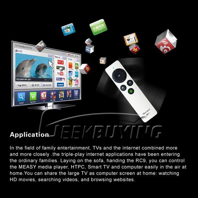RC9 Measy Gyroscope Model Operation 2.4G Wireless Air Mouse Remote Control For Android Smart TV Box Desktop Laptop Mini PC