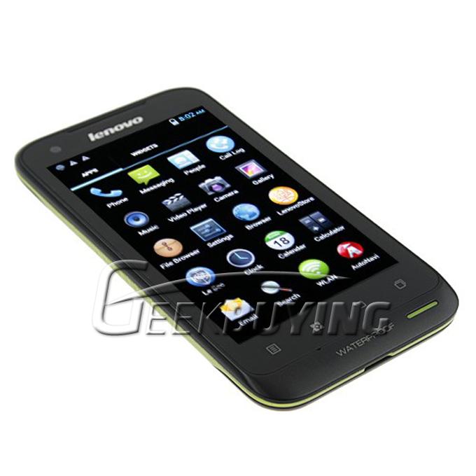Lenovo LePhone A660 4.0 Inch MTK6577 Dual Core Waterproof Dustproof Shockproof Smart Phone Black