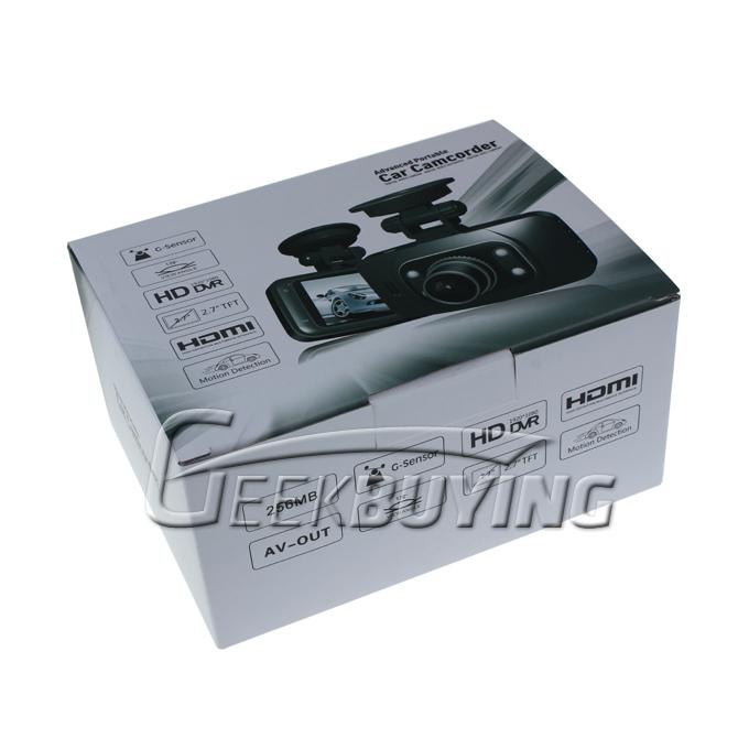 DHL GS8000 2.7 inch LCD Screen 170 Degree Full HD 1080P Car DVR Camera with GPS /G-Sensor /AV-Out/Mic/Night Vision