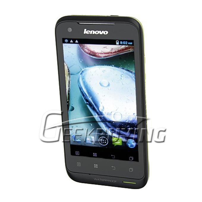 Lenovo LePhone A660 4.0 Inch MTK6577 Dual Core Waterproof Dustproof Shockproof Smart Phone Black