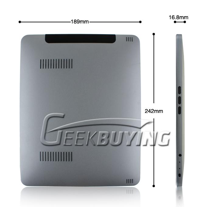 DHL B110 9.7 inch Atom N2600 Dual Core 1.6GHz Windows 8 Tablet PC 2G RAM 32G SSD HDMI Silver