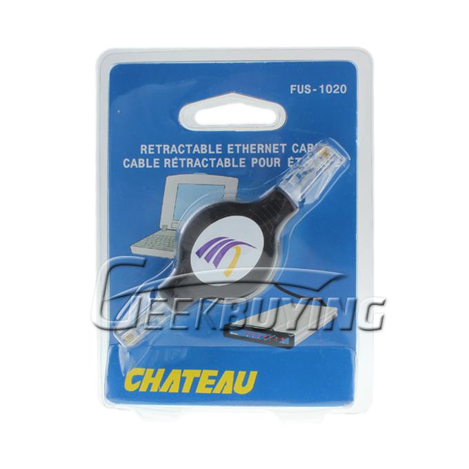 2M 6ft Retractable Ethernet Lan RJ 45 Network Cable