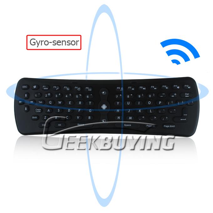 T3 2.4GHz Wireless Air Mouse&Keyboard with G-Senor &Gyro-Sensor for Android Google TV Box