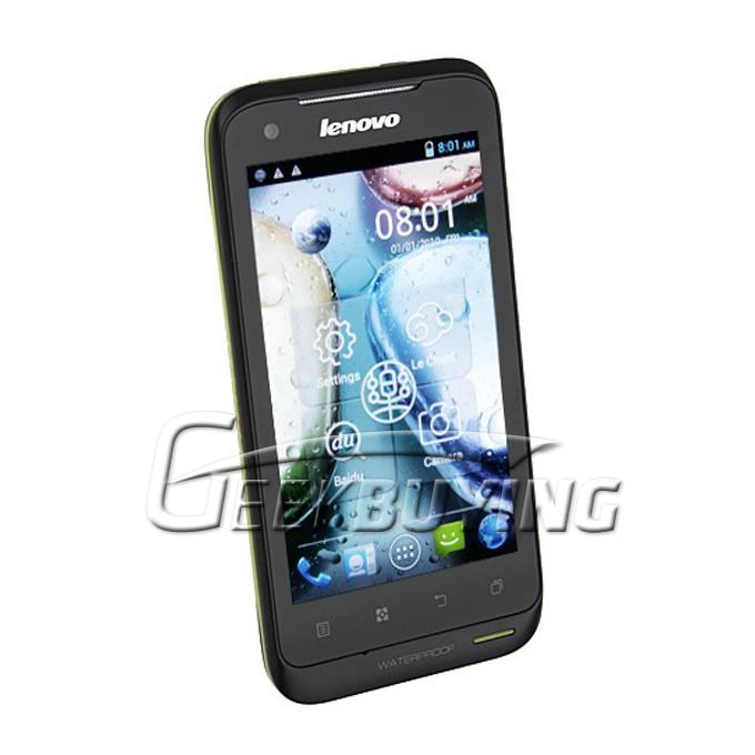 Lenovo LePhone A660 4.0 Inch MTK6577 Dual Core Waterproof Dustproof Shockproof Smart Phone Black