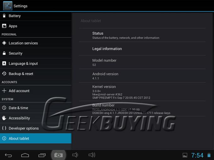 Pipo S2 8 inch Android 4.1 Tablet PC 1024*768 RK3066 1.6GHz Dual Core 1G RAM 16G HDMI