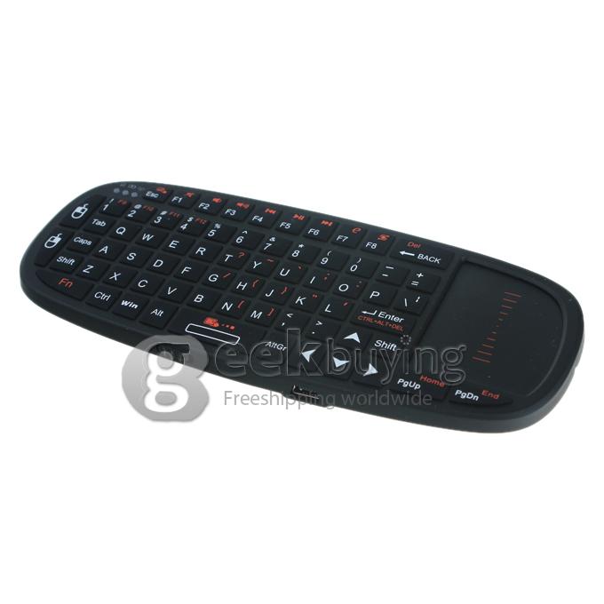 [HK Stock] Rii K10 2.4GHz  Wireless Keyboard &Mouse with Touchpad Fit  for PS3 XBOX360 C1386 HTPC Android TV Box
