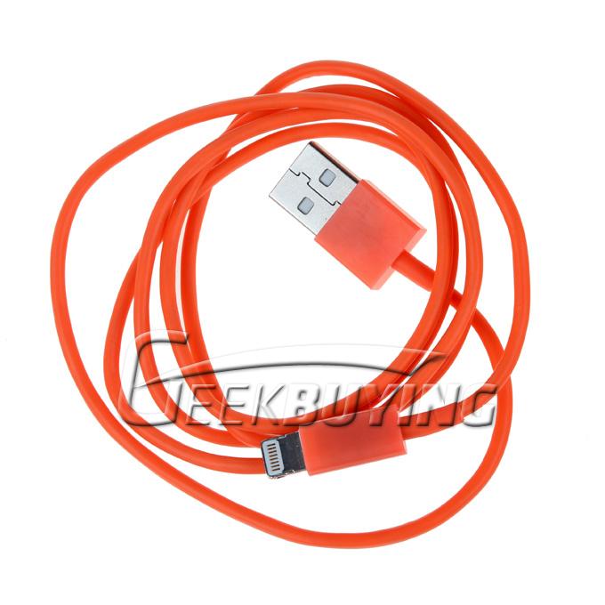 Brand New Fashion 8 Pin to USB Charger Cable for iPhone 6/6 Plus/5S/5C/5 iPod Touch 5 iPad Mini iPad 4 - Orange