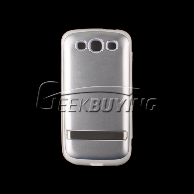 3200mAh External Backup Battery Charger Case with Protective Leather Cover for Samsung GALAXY S III S3(i9300) White