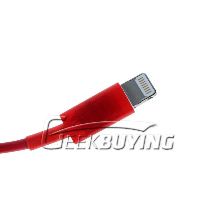Brand New Fashion 8 Pin to USB Charger Cable for iPhone 6/6 Plus/5S/5C/5 iPod Touch 5 iPad Mini iPad 4 - Red