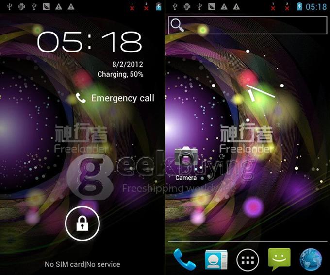 Freelander I10S 4.0inch Dual core SmartPhone MTK6577 5.0MP Camera Android 4.0 OS 3G GPS Black