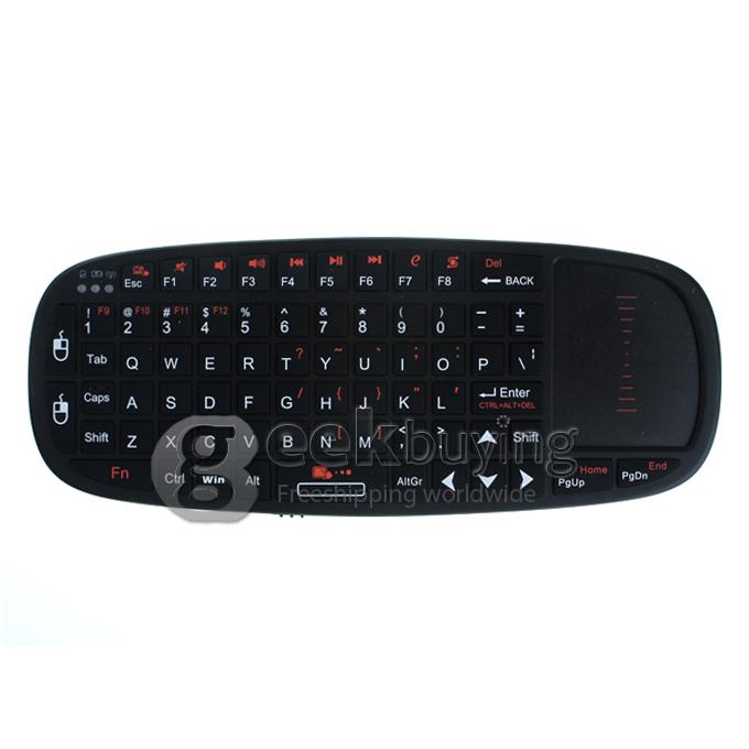 [HK Stock] Rii K10 2.4GHz  Wireless Keyboard &Mouse with Touchpad Fit  for PS3 XBOX360 C1386 HTPC Android TV Box
