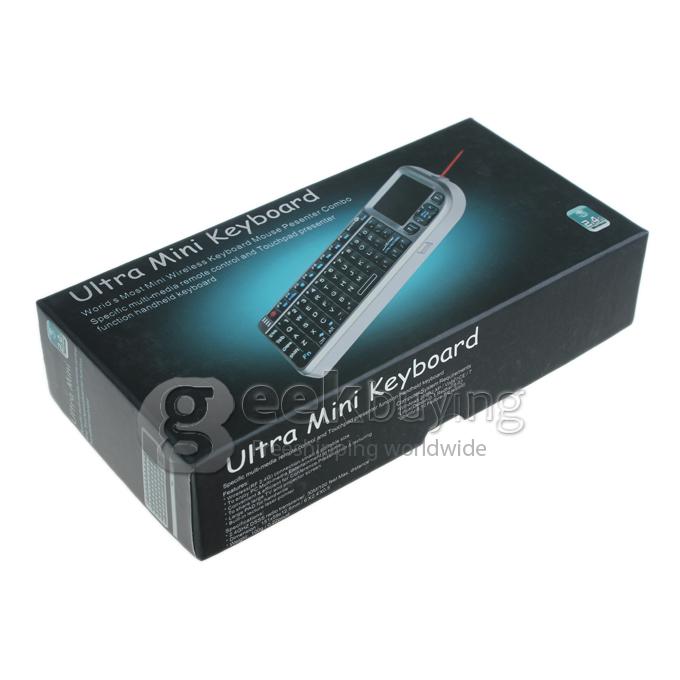 iPazzPort KP-810-10 2.4G Ultra Mini Wireless Handheld Keyboard &Touchpad for Laptop/Tablet/Android TV Box(005)