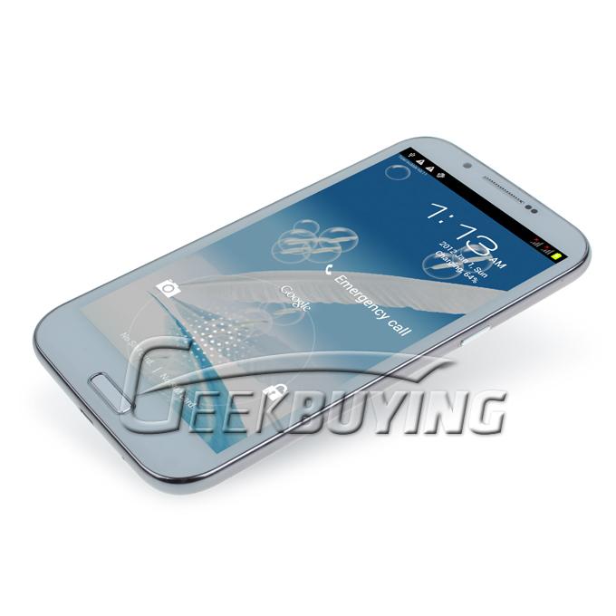 Tianhe N7100 5.5 Inch HD Screen MTK6577 Dual Core Smartphone 1G RAM 8.0MP Camera 3G GPS White
