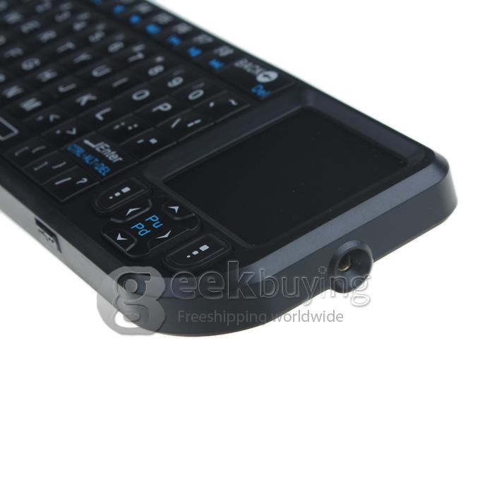 iPazzPort KP-810-10 2.4G Ultra Mini Wireless Handheld Keyboard &Touchpad for Laptop/Tablet/Android TV Box(005)