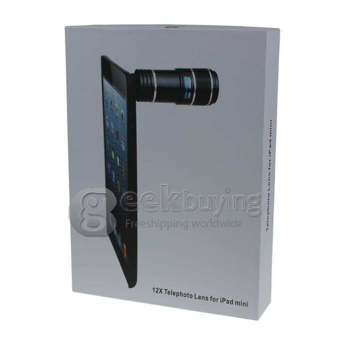 Brand New 12X Optical Zoom Lens Camera Telescope For iPad mini Black