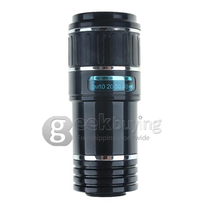 Brand New 12X Optical Zoom Lens Camera Telescope For iPad mini Black