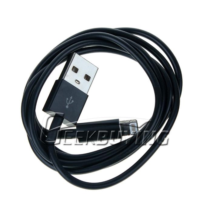 Brand New Fashion 8 Pin to USB Charger Cable for iPhone 6/6 Plus/5S/5C/5 iPod Touch 5 iPad Mini iPad 4 - Black