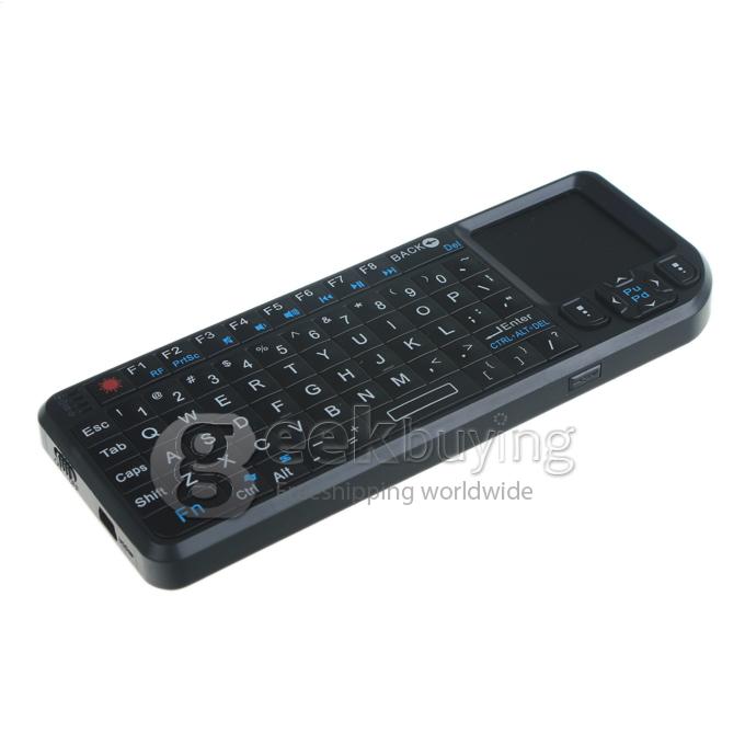 iPazzPort KP-810-10 2.4G Ultra Mini Wireless Handheld Keyboard &Touchpad for Laptop/Tablet/Android TV Box(005)