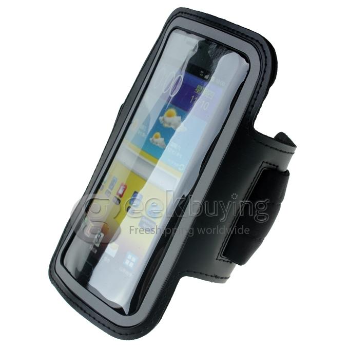 Black Outdoor Sports Protective Armband Cover Case for Samsung Galaxy note2(N7100)