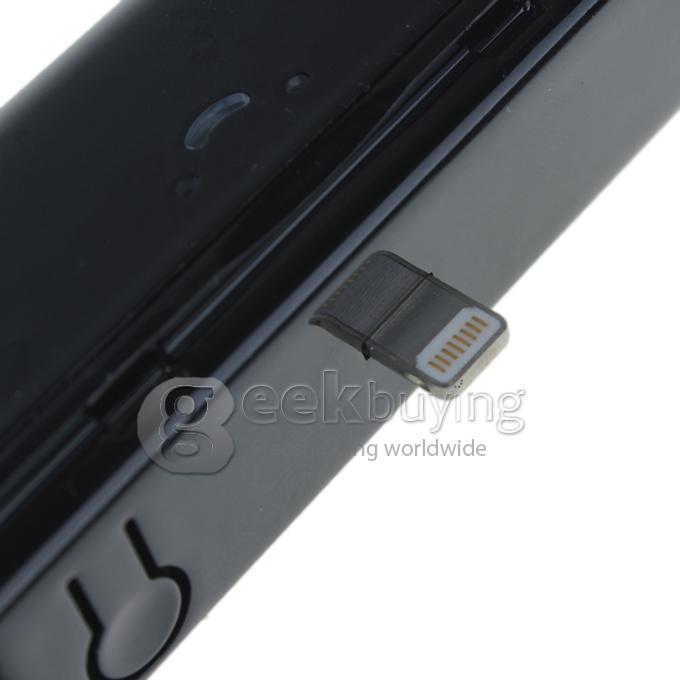 2800mAh Portable External Backup Battery Power Bank Charger for iPhone 5S 5C 5/iPad Mini - Black
