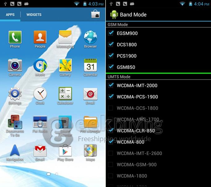 Feiteng Note2 N7100 5.5Inch QHD Capacitive MTK6577 512MB RAM Smartphone 8.0MP Camera Android 4.1 OS With 3G/GPS-Grey